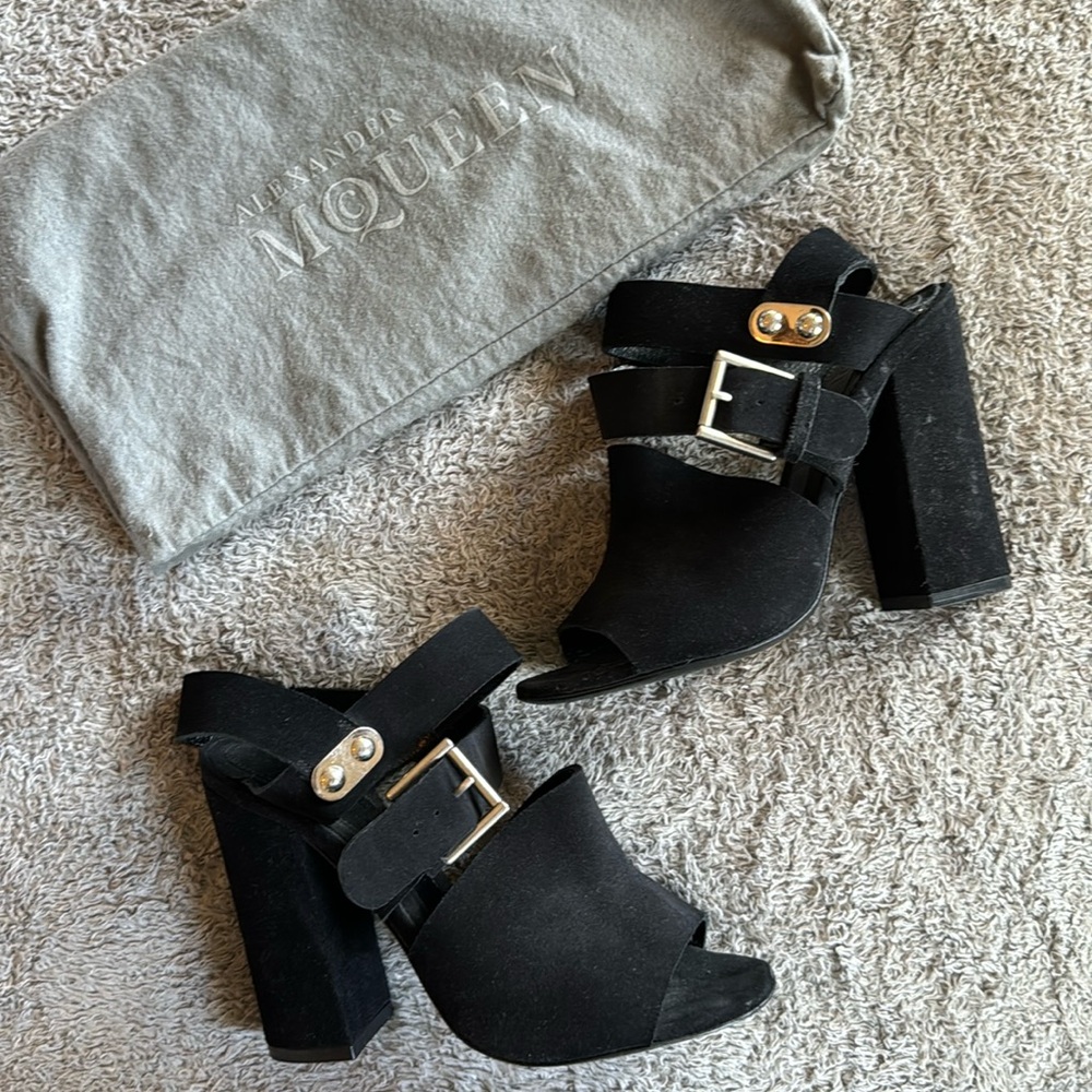 Alexander McQueen Suede Heels - Size 37